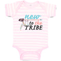 Baby Clothes New to The Tribe Baby Bodysuits Boy & Girl Newborn Clothes Cotton