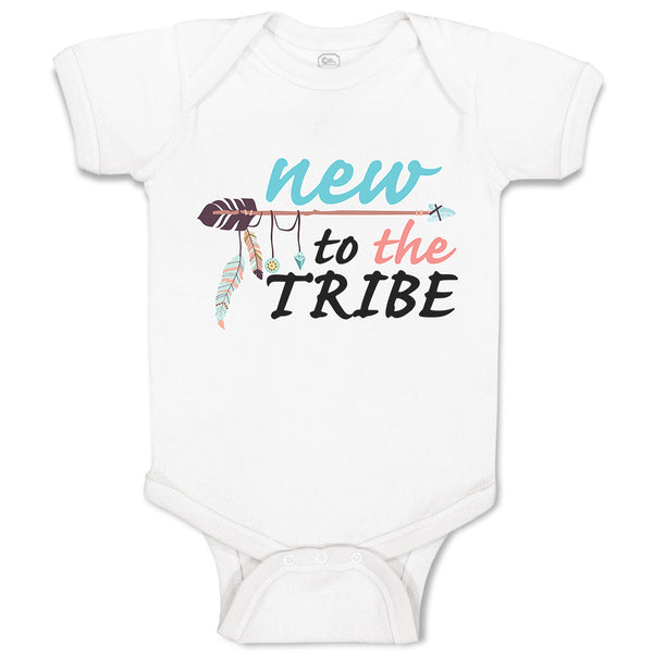 Baby Clothes New to The Tribe Baby Bodysuits Boy & Girl Newborn Clothes Cotton