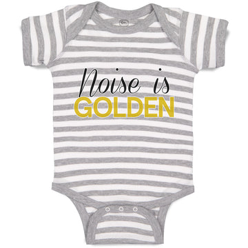 Baby Clothes Noise Is Golden Baby Bodysuits Boy & Girl Newborn Clothes Cotton