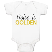 Baby Clothes Noise Is Golden Baby Bodysuits Boy & Girl Newborn Clothes Cotton