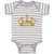 Baby Clothes Birthday 1 Number Name and with Golden Crown Baby Bodysuits Cotton