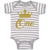 Baby Clothes Age 1 and Number Name with Gold Crown Baby Bodysuits Cotton