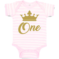 Age 1 and Number Name with Gold Crown