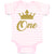 Age 1 and Number Name with Gold Crown