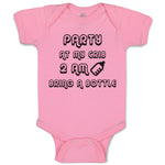 Baby Clothes Party at My Crib 2 Am Bring A Bottle Baby Bodysuits Cotton