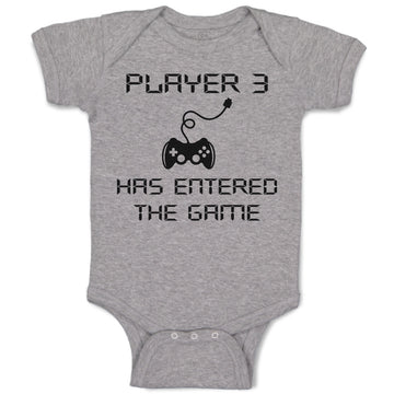 Baby Clothes Player 3 Has Entered The Game Baby Bodysuits Boy & Girl Cotton