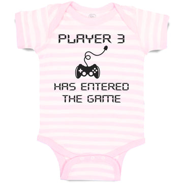 Baby Clothes Player 3 Has Entered The Game Baby Bodysuits Boy & Girl Cotton