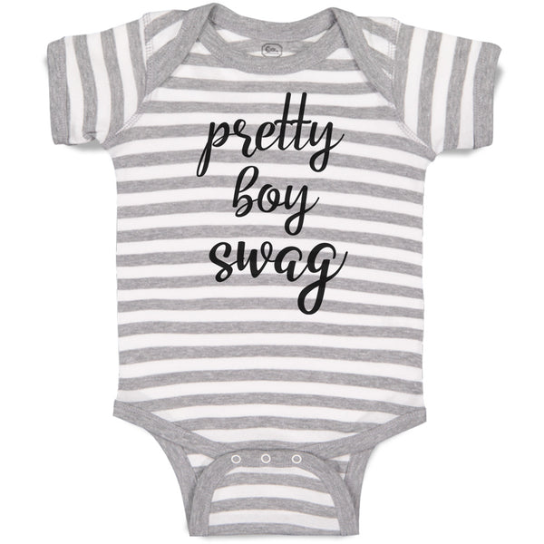 Baby Clothes Pretty Boy Swag Baby Bodysuits Boy & Girl Newborn Clothes Cotton