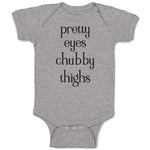 Baby Clothes Pretty Eyes Chubby Things Baby Bodysuits Boy & Girl Cotton