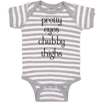 Baby Clothes Pretty Eyes Chubby Things Baby Bodysuits Boy & Girl Cotton