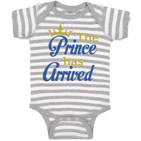 Baby Clothes The Prince Has Arrived Baby Bodysuits Boy & Girl Cotton