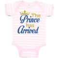 Baby Clothes The Prince Has Arrived Baby Bodysuits Boy & Girl Cotton