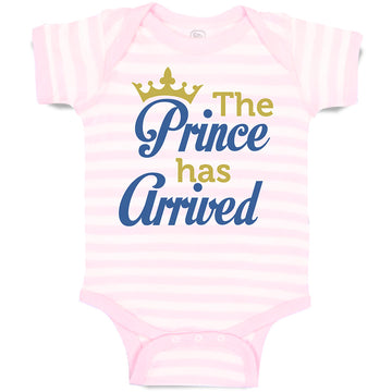 Baby Clothes The Prince Has Arrived Baby Bodysuits Boy & Girl Cotton