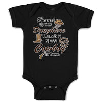 Baby Clothes Round up Your Daughters There's A New Cowboy in Town Baby Bodysuits