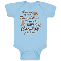 Baby Clothes Round up Your Daughters There's A New Cowboy in Town Baby Bodysuits