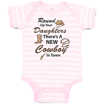 Baby Clothes Round up Your Daughters There's A New Cowboy in Town Baby Bodysuits