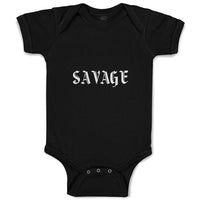 Baby Clothes Savage Word Baby Bodysuits Boy & Girl Newborn Clothes Cotton