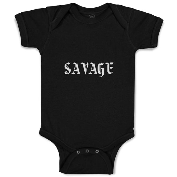 Baby Clothes Savage Word Baby Bodysuits Boy & Girl Newborn Clothes Cotton