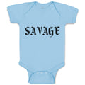 Baby Clothes Savage Word Baby Bodysuits Boy & Girl Newborn Clothes Cotton