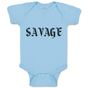 Baby Clothes Savage Word Baby Bodysuits Boy & Girl Newborn Clothes Cotton