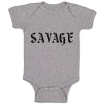 Baby Clothes Savage Word Baby Bodysuits Boy & Girl Newborn Clothes Cotton