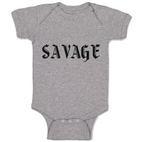 Baby Clothes Savage Word Baby Bodysuits Boy & Girl Newborn Clothes Cotton