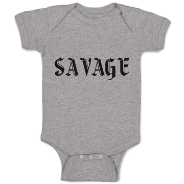 Baby Clothes Savage Word Baby Bodysuits Boy & Girl Newborn Clothes Cotton