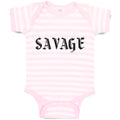 Baby Clothes Savage Word Baby Bodysuits Boy & Girl Newborn Clothes Cotton