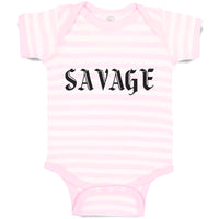 Baby Clothes Savage Word Baby Bodysuits Boy & Girl Newborn Clothes Cotton