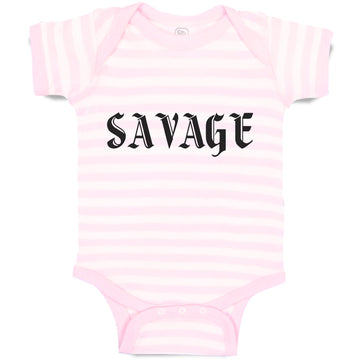 Baby Clothes Savage Word Baby Bodysuits Boy & Girl Newborn Clothes Cotton