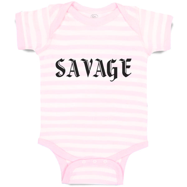 Baby Clothes Savage Word Baby Bodysuits Boy & Girl Newborn Clothes Cotton