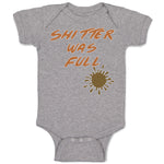 Baby Clothes Shitter Was Full Baby Bodysuits Boy & Girl Newborn Clothes Cotton