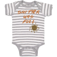 Baby Clothes Shitter Was Full Baby Bodysuits Boy & Girl Newborn Clothes Cotton