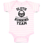 Baby Clothes Sloth Lets Nap Instead Running Team Baby Bodysuits Cotton