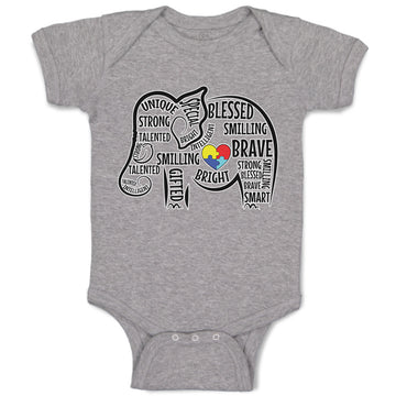 Baby Clothes Blessed Smiling Brave Baby Bodysuits Boy & Girl Cotton