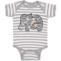 Baby Clothes Blessed Smiling Brave Baby Bodysuits Boy & Girl Cotton