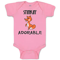 Baby Clothes Stinkin' Adorable Baby Bodysuits Boy & Girl Newborn Clothes Cotton