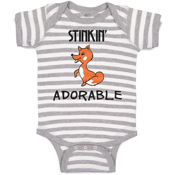 Baby Clothes Stinkin' Adorable Baby Bodysuits Boy & Girl Newborn Clothes Cotton