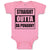 Baby Clothes Straight Outta The Da Punanny Baby Bodysuits Boy & Girl Cotton