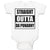 Baby Clothes Straight Outta The Da Punanny Baby Bodysuits Boy & Girl Cotton