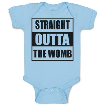 Baby Clothes Straight Outta The Womb Baby Bodysuits Boy & Girl Cotton