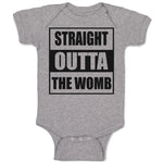 Baby Clothes Straight Outta The Womb Baby Bodysuits Boy & Girl Cotton
