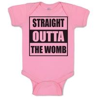 Baby Clothes Straight Outta The Womb Baby Bodysuits Boy & Girl Cotton