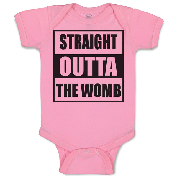 Baby Clothes Straight Outta The Womb Baby Bodysuits Boy & Girl Cotton
