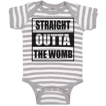 Baby Clothes Straight Outta The Womb Baby Bodysuits Boy & Girl Cotton