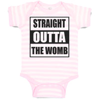 Baby Clothes Straight Outta The Womb Baby Bodysuits Boy & Girl Cotton