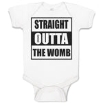 Baby Clothes Straight Outta The Womb Baby Bodysuits Boy & Girl Cotton