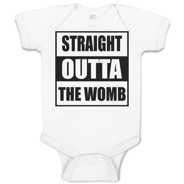 Baby Clothes Straight Outta The Womb Baby Bodysuits Boy & Girl Cotton