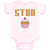 Baby Clothes Stud with Cherry on Cupcake Baby Bodysuits Boy & Girl Cotton