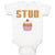 Baby Clothes Stud with Cherry on Cupcake Baby Bodysuits Boy & Girl Cotton